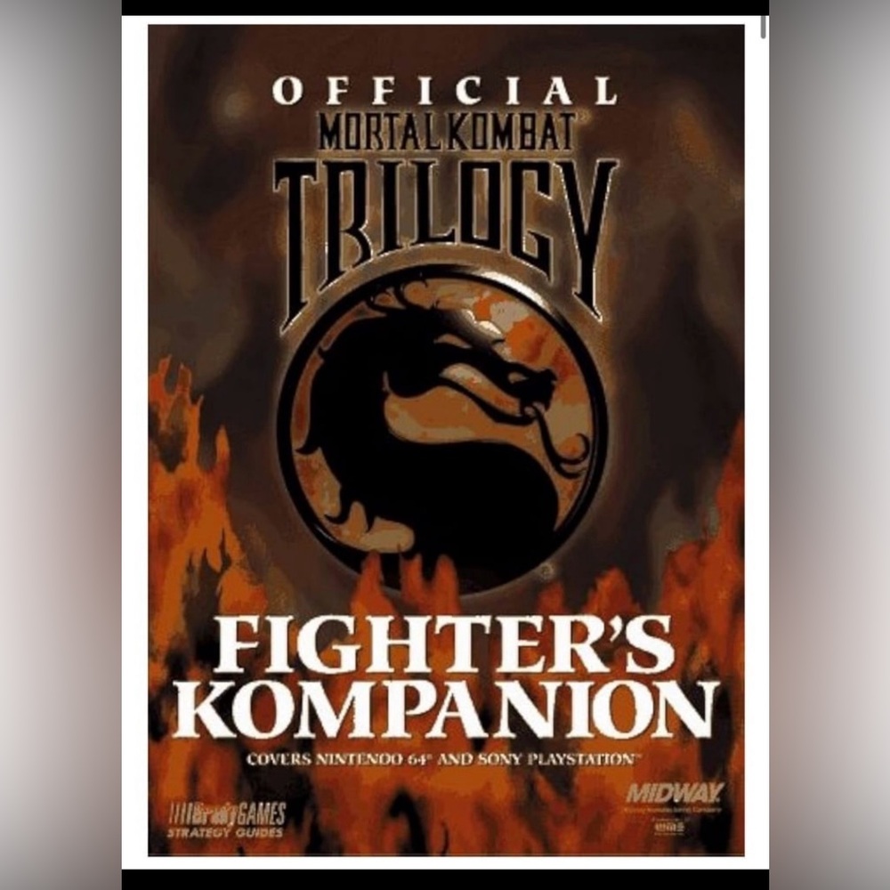 Collectors Mortal Kombat Trilogy Book Fighters Kompanion